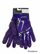 Nike Trout Elite Batting Gloves Court Purple/Chrome Men&#39;s PGB545 Large - £39.83 GBP