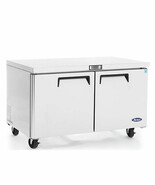 ATOSA MGF8403 60&quot; 2 DOOR UNDERCOUNTER WORKTOP REFRIGERATOR CASTERS FREE ... - $2,848.00