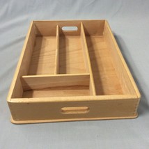 Wooden Cutlery Tray Kitchen Utensil Silverware Flatware Drawer Organizer... - $13.98