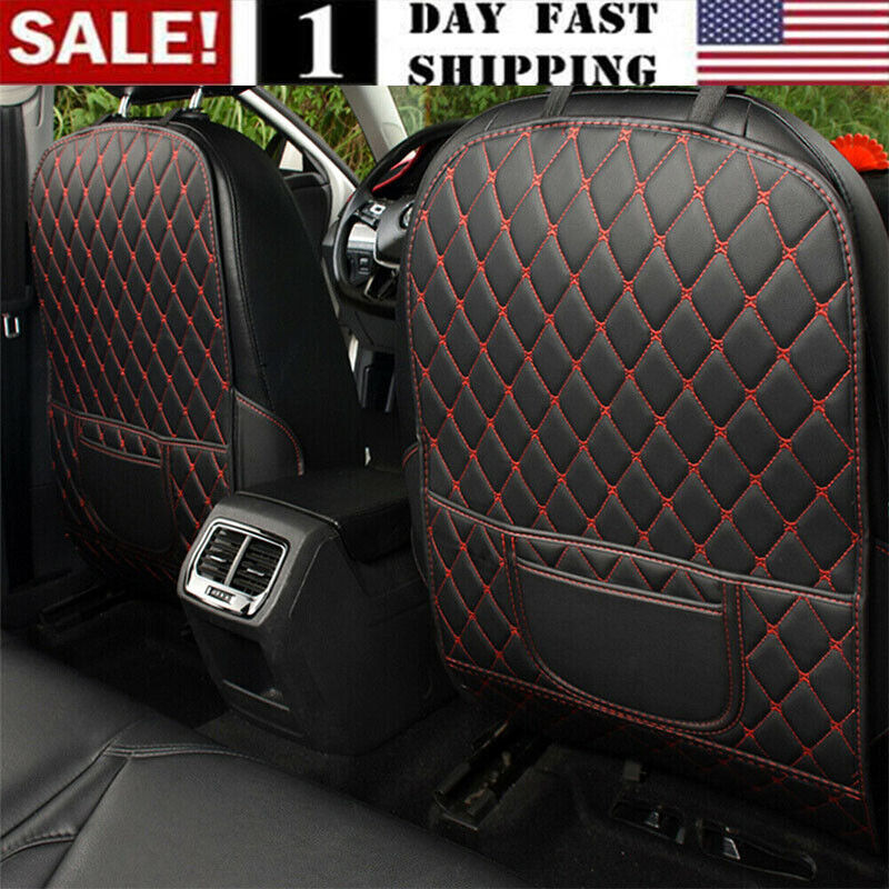 Primary image for Pu Leather Protector Cover Car Seat Back Anti Kick Pad Mat Universal Accessories