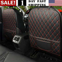 Pu Leather Protector Cover Car Seat Back Anti Kick Pad Mat Universal Acc... - £24.03 GBP