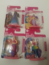 Lot Of 4 Mattel Barbie Cake Toppers Party Favors Brand New Factory Sealed Lot #1 - £7.90 GBP