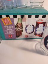 6 Coca Cola Indiana 16 oz Polar Bear Glasses with "Attitude Bear" design image 4