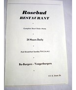 1972 Ad Rosebud Restaurant 111 E. State St. Ithaca, N.Y. - $169.57 MXN