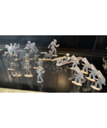 Large Lot/ Vintage War Metal, indian Toy Soldier Figure 2&quot; Tall Metal Le... - $21.80