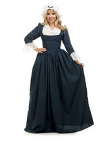 Charades Women&#39;s Colonial Woman Costume Dress, Navy, Small - £180.86 GBP