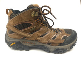 Merrell Moab 2 Mid Men&#39;s Waterproof Hiking Boots - Earth, US 7.5 - $39.55