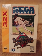 Rare World Series Baseball Video Game Starring Deion Sanders - Sega 32X  - $800.00