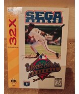 Rare World Series Baseball Video Game Starring Deion Sanders - Sega 32X  - $800.00