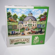 Master Pieces Heartland Collection The Quilt Barn Jigsaw Puzzle 550 Pc S... - $18.95