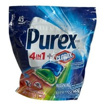 Purex 4 in 1 + Clorox Laundry Detergent Pacs 45 Capsules Safe For Colors... - £30.73 GBP