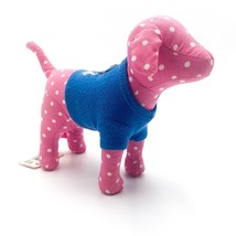 Victoria&#39;s Secret Pink White Polka Dot Blue Shirt Dog - $10.23 CAD