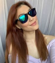 New Fashionista Mirrored Black Blue Men&#39;s Women&#39;s Sunglasses Z876 - $9.99