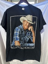 Alan Jackson 2013 REAL WORLD TOUR Concert Band T-Shirt Size Medium Country Music - £15.59 GBP