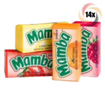 14 Packs | Storck Mamba Original Assorted Fruit Chews | .93oz | 6 Chews ... - £12.27 GBP