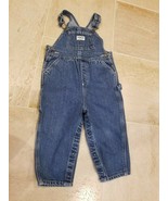 Oshkosh b gosh Boys 24 months Overalls blue jean denim pockets bottoms s... - $304.63 MXN