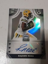 Rajion Neal Green Bay Packers 2014 Panini Crown Royale Certified Autograph #S-RN - £3.90 GBP
