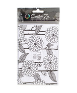 Creative Zen Collection Adult Coloring Coloring Cards Floral 1 Thank You - $26.68 CAD