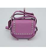 NWT Coach Rivets Dakotah 15 Purple Leather Studded Crossbody Bag New 357... - £153.33 GBP