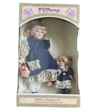 1999 Tiffany Collection by Tiffany Pacini Mother Daughter Set Porcelain Dolls - £53.14 GBP