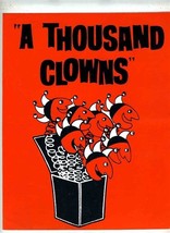 A Thousand Clowns  John Kenley Souvenir Program Van Johnson Ohio  - £13.93 GBP