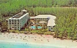 Nassau Bahamas~Aerial View Of Glamorous~Nassau Beach Hotel~ Postcard - £4.42 GBP