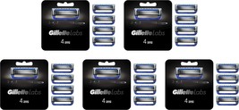Gillette Labs heated razor spare blade (4 pieces) shaving razor men&#39;s 5Sets - £139.86 GBP