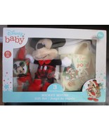 Disney Baby 3 Pc Mickey Mouse Gift Set Doll-Rattle Teether-Crinkle Square - €12,88 EUR