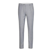 Men RENOIR suit Solid Two Button Business or Formal Slim Fit 202-2 Light gray image 11