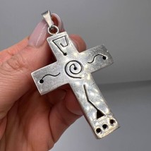 Vintage Sterling Silver 925  Jewelry Christian Pendant Cross Marked 9 gr - $128.00