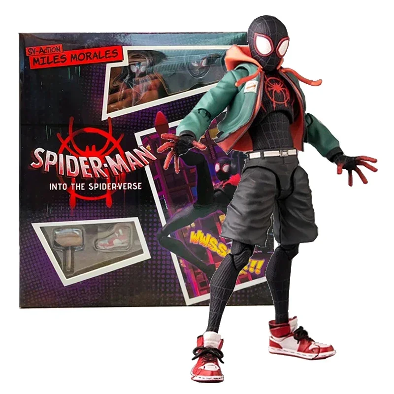 Sv Action Miles Morales Action Figure Collection Sentinel Marvel Spiderman - £24.53 GBP