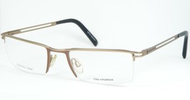 Optik BISCHOFF 1159 2 Dorato Sabbia/Ambrato Marrone Vista Occhiali 52-20... - $65.55