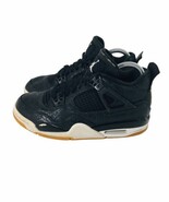 Jordan 4 IV Laser Black Gum 2018 C12970-001 Size 5.5 Y Mid Top - $162.41 CAD