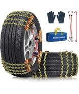 QIYISS Tire Chains, 8 Pack Snow Chains for Car SUV Pickup Trucks, for Ti... - $1,752.22 MXN