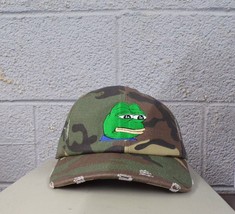 Pepe The Frog Embroidered Ball Cap Hat Adjustable KEK New - £16.27 GBP