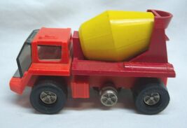 Vintage Tonka Red Orange Yellow Cement Truck Toy USA 1970's - $18.32