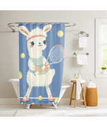 Lila the Lobbing Llama Shower Curtain by Dancing Littles Jungle - $39.99
