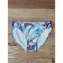 Z By Zella Bikini Bottoms Girls 8 Blue Purple Tie Dye Lined Summer Swims... - $11.29