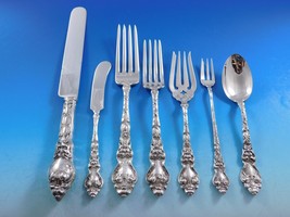 Douvaine by Unger Sterling Silver Flatware Set Service 30 Pieces Dinner Rare - £4,286.61 GBP