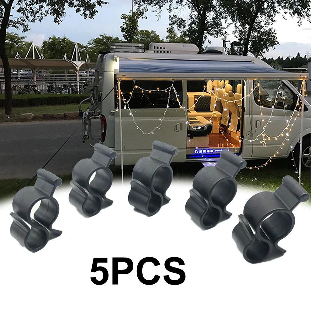5Pcs/set Camping Awning Hook Clips Caravan Camper String Light Rope Clamp Tent - £11.52 GBP