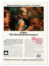 Playtex Deodorant Tampons Period Care Vintage 1972 Full-Page Magazine Ad - £7.66 GBP