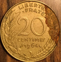 1964 France 20 Centimes Coin - £1.40 GBP