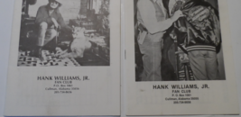 Hank Williams Jr. Vintage 2 Souvenir Catalogs VG+ Country Fan Club Mag A... - $9.77
