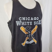 Vintage Chicago White Sox Tank T-Shirt Adult XL Black Southside MLB Base... - $24.99