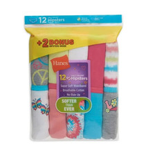 Hanes Girls Peace Hipster 10+2 Bonus Pack, Assorted Colors Size 16 - £11.67 GBP