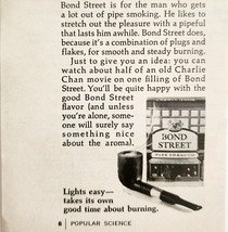 1968 Bond Street Pipe Tobacco Advertisement Vintage Lazy Pipe Smoking DWF23 - $27.36 CAD