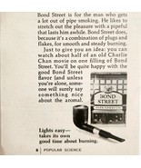 1968 Bond Street Pipe Tobacco Advertisement Vintage Lazy Pipe Smoking DWF23 - $27.32 CAD