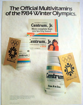 1983 Centrum, Jr. Color Ad Official Multivitamins of the 1984 Winter Oly... - $7.99