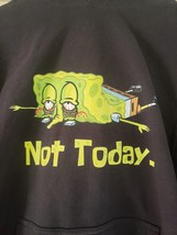 SpongeBob Squarepants &quot;Not Today&quot; Black Hoodie Size: Medium - £14.51 GBP