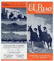 El Paso County Texas Tourism Brochure 1930&#39;s Sunshine Playground - £27.45 GBP